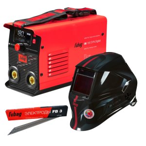 FUBAG Сварочный инвертор IN 180 SYN Digital + Маска сварщика Хамелеон IR 4-13N M + Электрод сварочный с рутиловым покрытием FB 3 D3.0 мм (пачка 0.9 кг) в ПОДАРОК! FUBAG Сварочный инвертор IN 180 SYN Digital + Маска сварщика Хамелеон IR 4-13N M + Электрод сварочный с рутиловым покрытием FB 3 D3.0 мм (пачка 0.9 кг) в ПОДАРОК!