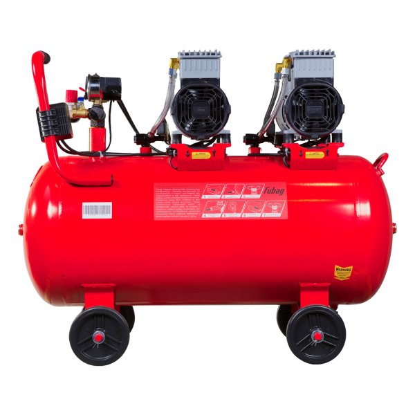 Компрессор воздушный безмасляный малошумный FUBAG OLS 500/100 CM2х2 + Набор пневмоинструмента (5 предметов) в ПОДАРОК в Пскове фото