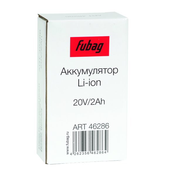 Аккумуляторная батарея FLI5S1P1202 Li-ion к бензиновым газонокосилкам FUBAG с электростартером и минирайдеру (20V/2Ah) в Пскове фото