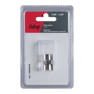 FUBAG Переходник 1/4 дюйма F - 1/4 дюйма F, блистер 1 шт в Пскове фото
