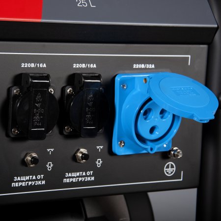 Бензиновый генератор с электростартером и коннектором автоматики FUBAG BS 7500 A ES в Пскове фото