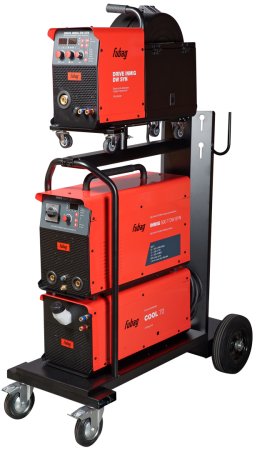 Сварочный полуавтомат INMIG 500T DW SYN + Подающий механизм DRIVE INMIG DW SYN + Шланг-пакет 5 м + Горелка FB 500 3 м + Блок жидкостного охлаждения + Тележка в Пскове фото