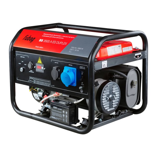 Бензиновый генератор FUBAG BS 3500 A ES DUPLEX в Пскове фото