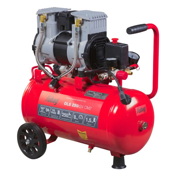 Компрессор воздушный безмасляный малошумный FUBAG OLS 250/24 CM2 + Пневмопистолет для накачки в ПОДАРОК Компрессор воздушный безмасляный малошумный FUBAG OLS 250/24 CM2 + Пневмопистолет для накачки в ПОДАРОК в Пскове фото